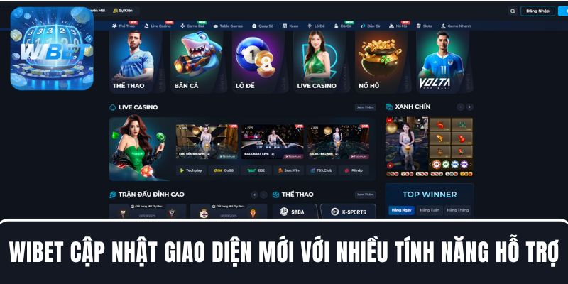 Trang web cập nhật giao diện mới với nhiều tính năng hữu ích