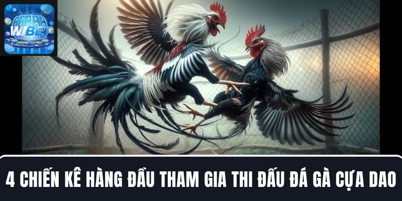 4 Chiến kê hàng đầu tham gia thi đấu đá gà cựa dao tại WIBET