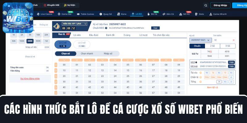 Các cách bắt lô đề đặt cược phổ biến tại nhà cái