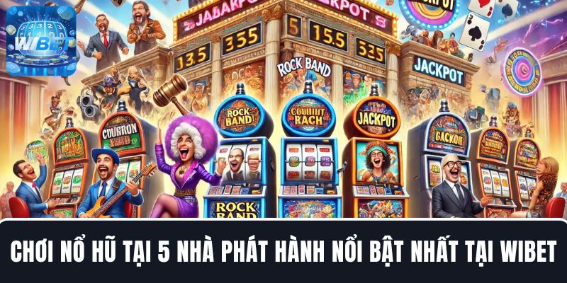 Chơi game Slot tại 5 nhà phát hành nổi bật nhất tại WIBET