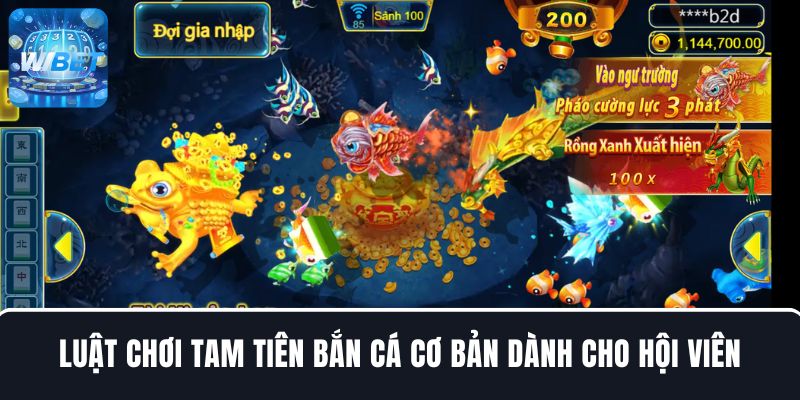 Luật chơi Tam Tiên Bắn Cá cơ bản dành cho hội viên