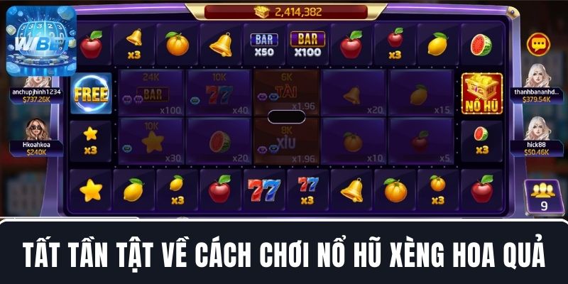 Tất tần tật về cách chơi game đổi thưởng Nổ hũ Xèng Hoa Quả
